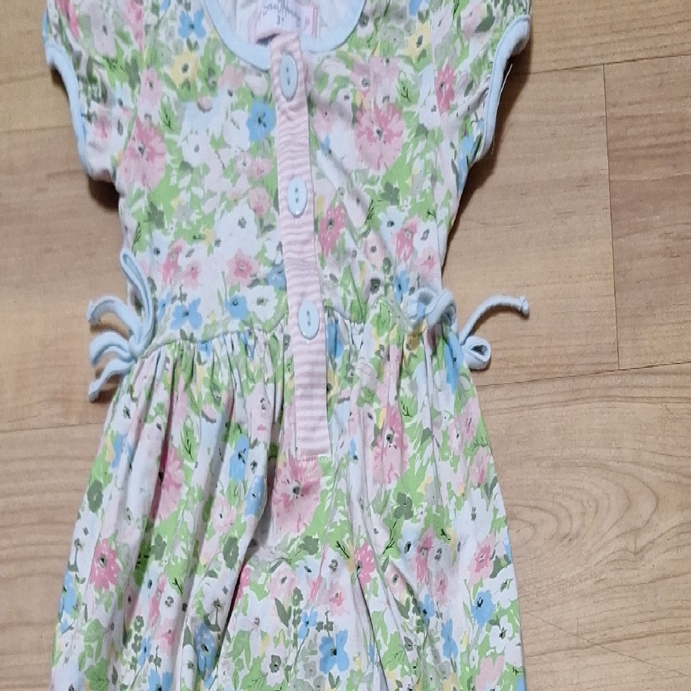 Sweet Honey Toddler Girls Floral Short Sleeve Romper size 3T